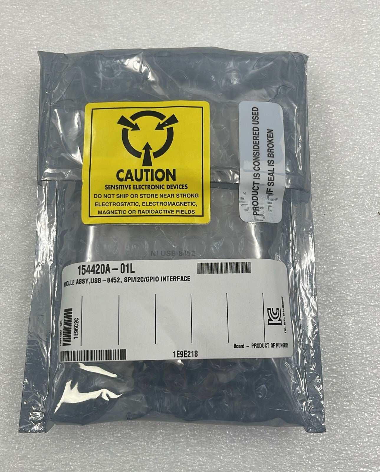 National Instruments NI USB-8452 Module SPI/I2C/GPIO Interface 154420A-01L