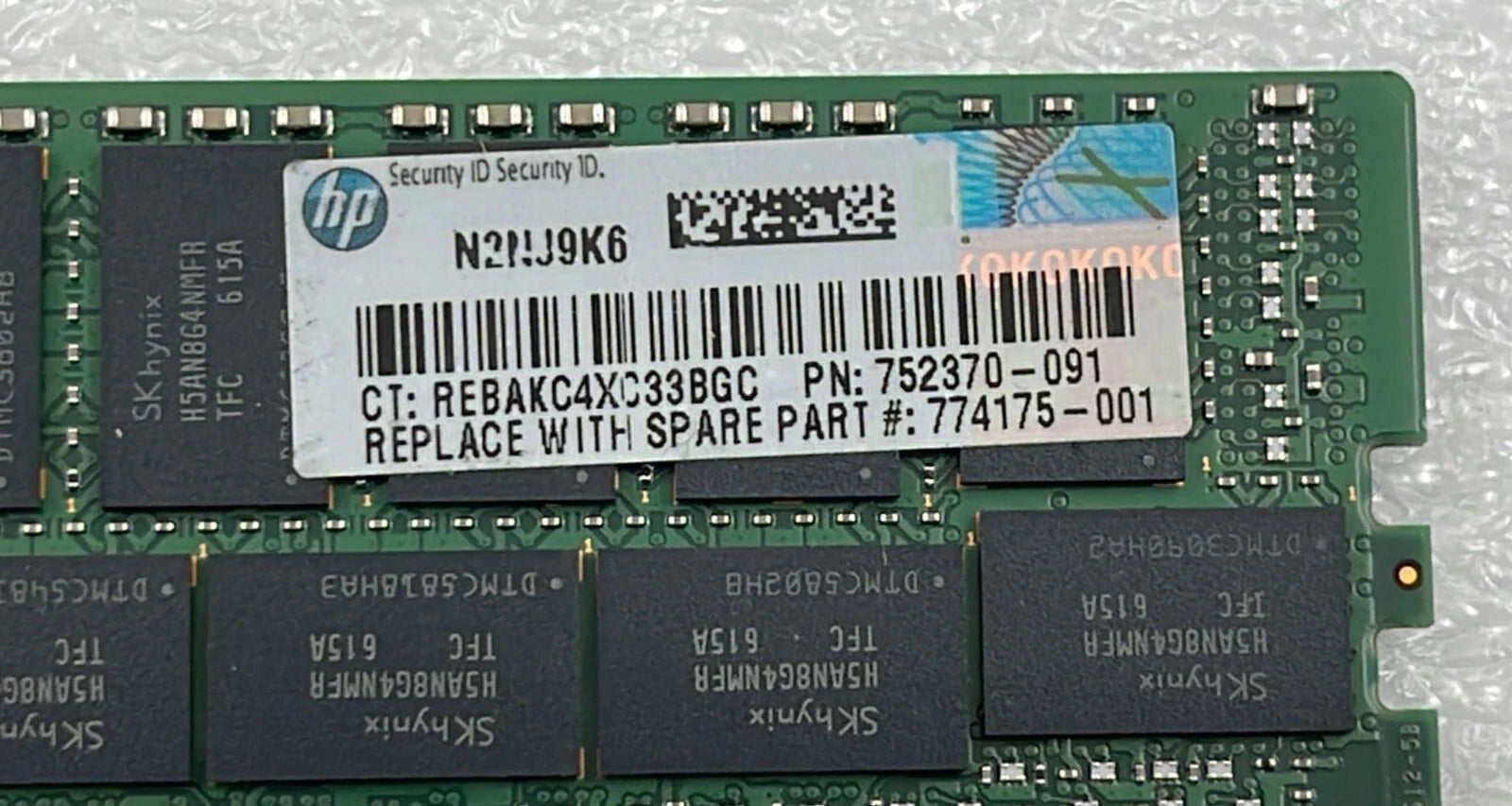 [LOT 7 PCS] SK Hynix 32GB 2Rx4 PC4-2133P-RB1 HMA84GR7MFR4N-TF Server Memory RAM