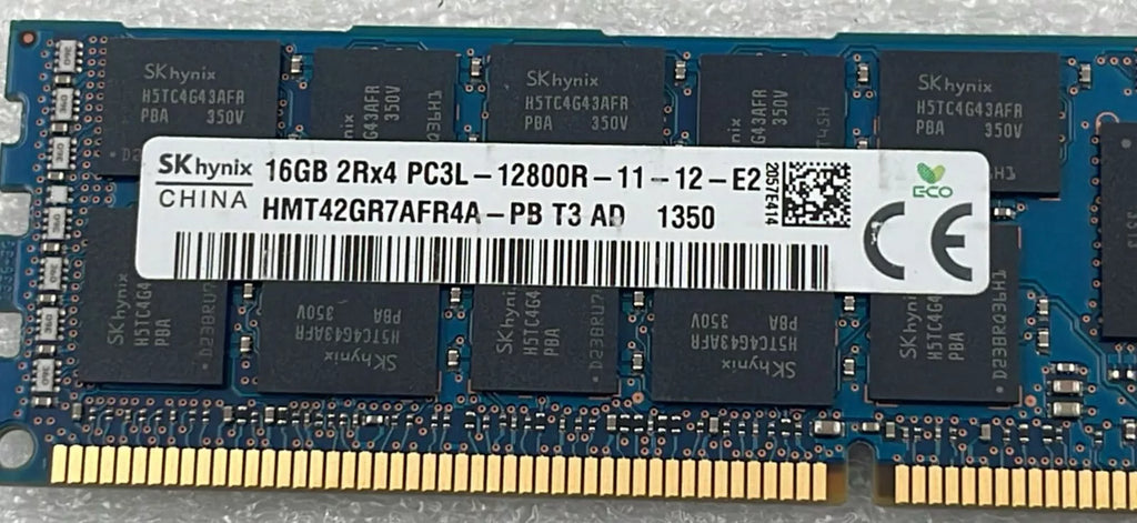 [LOT 8 PCS] SK Hynix 16GB 2Rx4 PC3L-12800R HMT42GR7AFR4A-PB Memory RAM