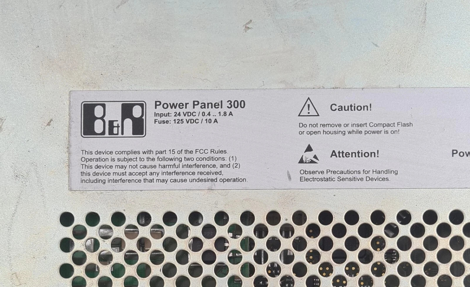 FOR PARTS - B&R Automation Power Panel 300 4PP320.0571-35 Rev. H0