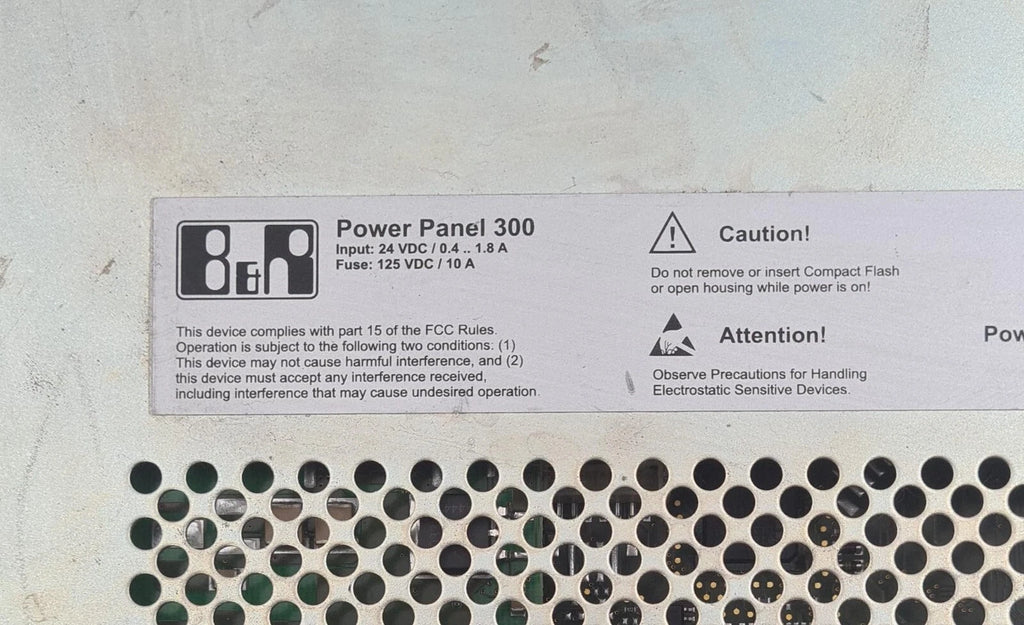 FOR PARTS - B&R Automation Power Panel 300 4PP320.0571-35 Rev. H0