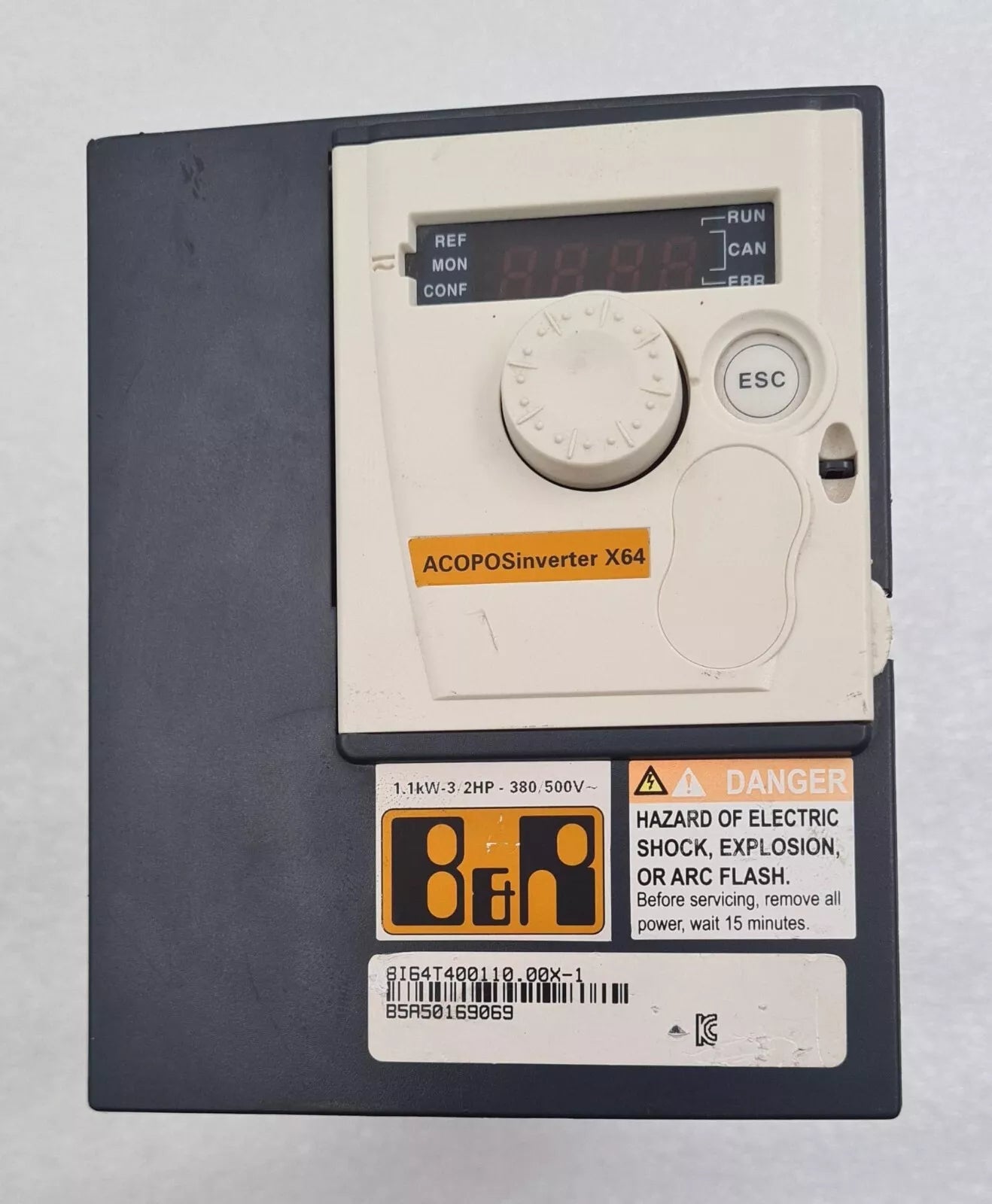 B&R Automation ACOPOS inverter X64 8I64T400110.000-1 1.1kW 1.5HP V5.1 **AS-IS**