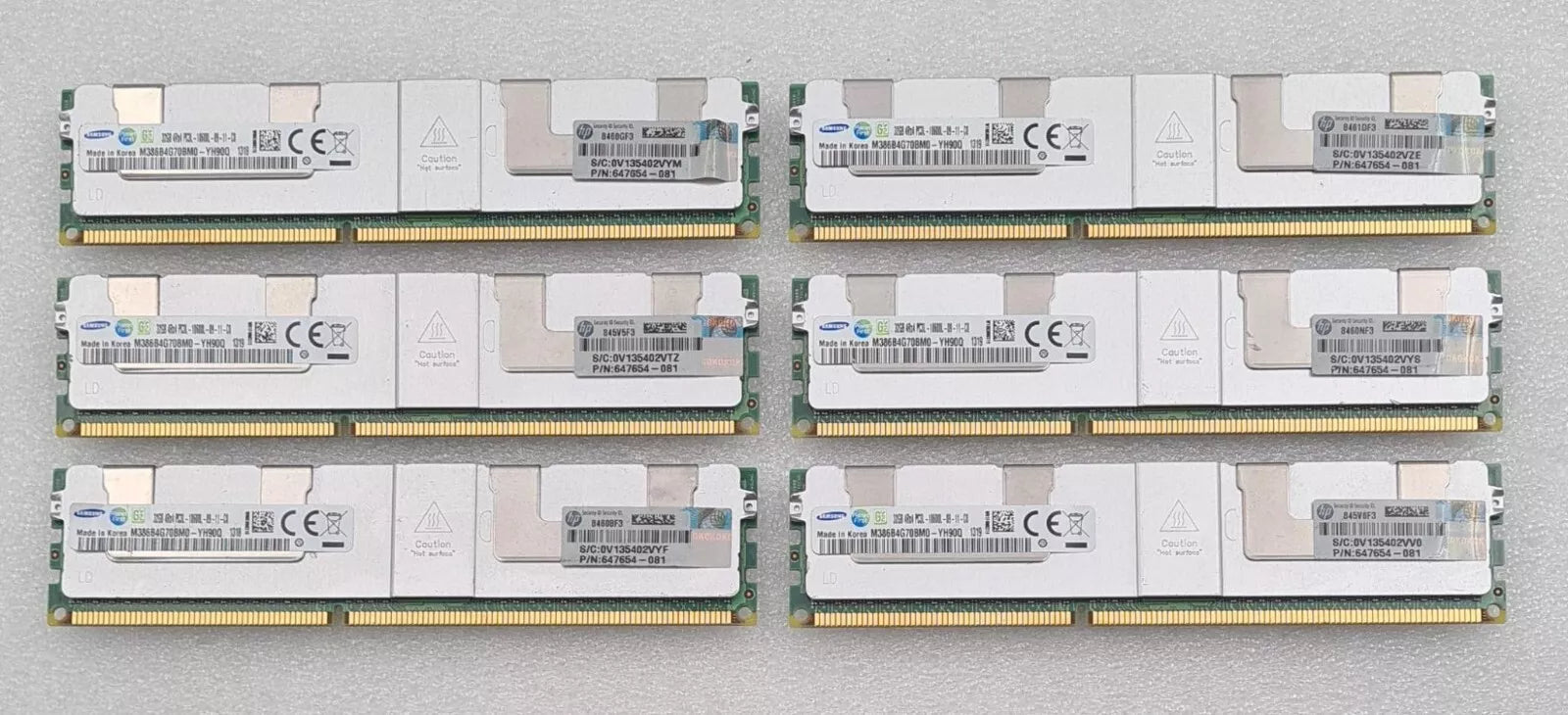 [LOT 6] SAMSUNG 32GB 4Rx4 PC3L-10600L M386B4G70BM0-YH90Q DDR3 SERVER MEMORY RAM
