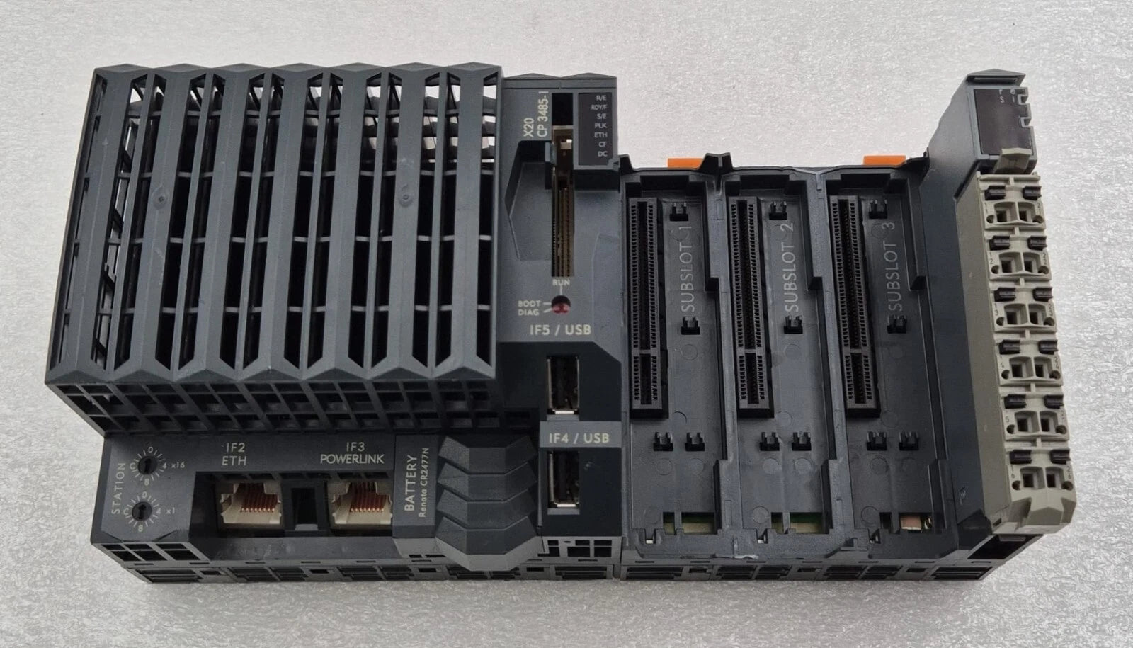 B&R Automation X20 CP 3485-1 Rev. I0 CPU Central Processing Unit Module #2