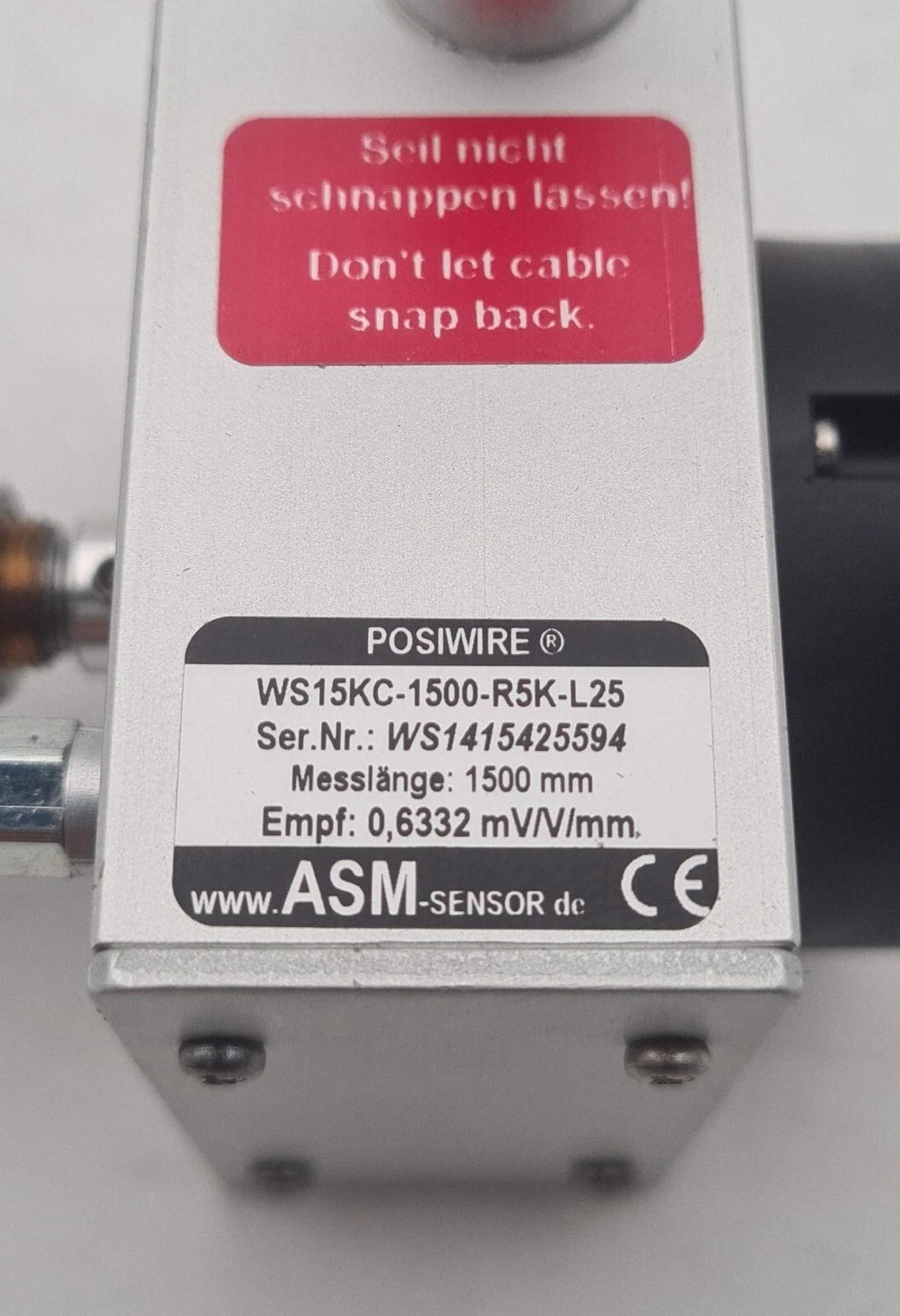 ASM Sensor POSIWIRE WS15KC-1500-R5K-L25 1500mm