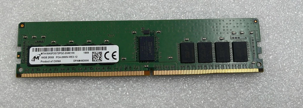 [LOT 5] Micron 16GB 2Rx8 PC4-2666V DDR4 MTA18ASF2G72PDZ-2G6E1RI Memory RAM