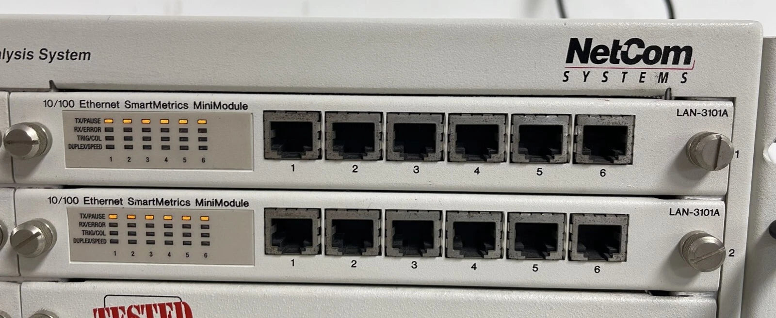 Spirent SmartBits SMB-6000B Multi performance Analysis System W/ 2* LAN-3101A