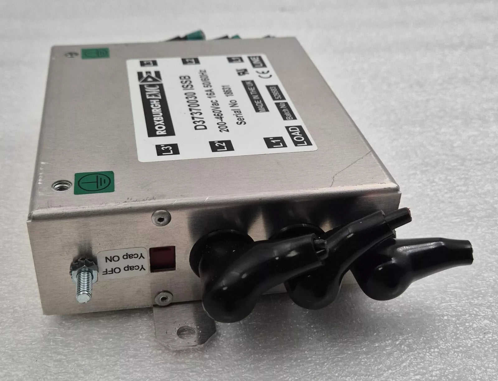 ROXBURGH EMC D37370030 ISSB Filter Interference 200-460Vac 16A 50/60A