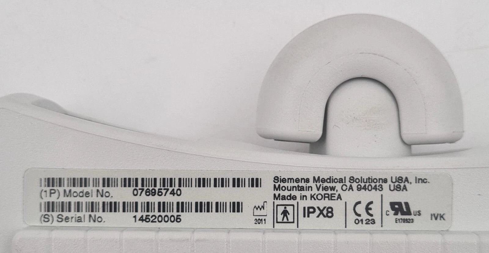 Siemens ACUSON 8V3 Vector Array Ultrasound Transducer Probe 07695740 YEAR 2011