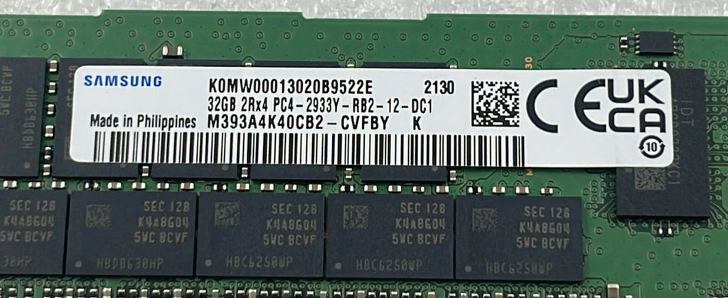 [LOT2 PCS] Samsung 32GB 2Rx4 PC4-2933Y Server M393A4K40CB2-CVFBY HPE 03052-091