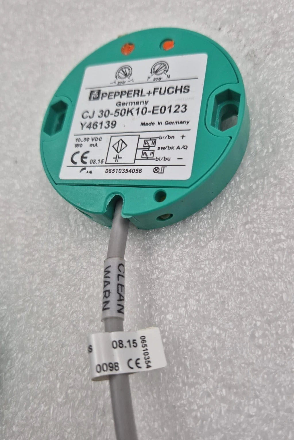 [LOT 4 PCS] PEPPERL + FUCHS CJ30-50K10-E0123 Y46139 Capacitive Proximity Sensor