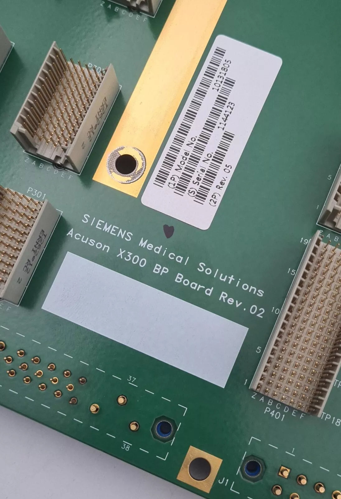 Siemens ACUSON X300 BP Board ASSY 10131805 Ultrasound PCB