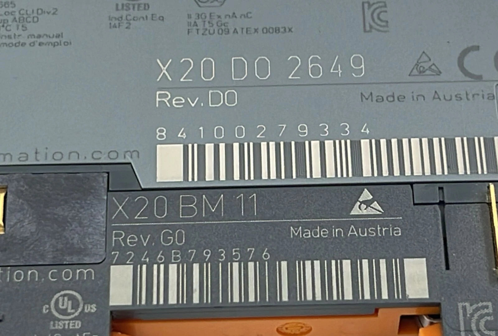 B&R Automation X20 DO 2649 Digital Control Module W/ X20 BM 11