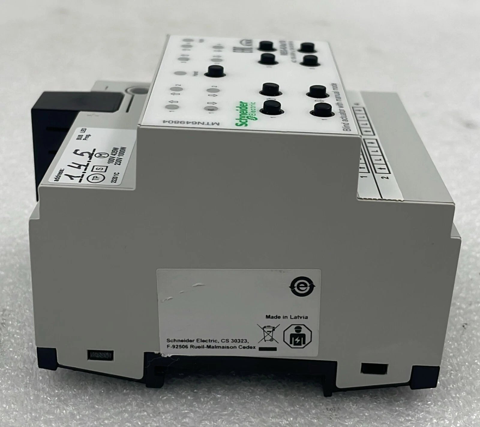 Schneider  MTN649804 Blind actuator with manual mode REG/K/4x/10 AC100-240V