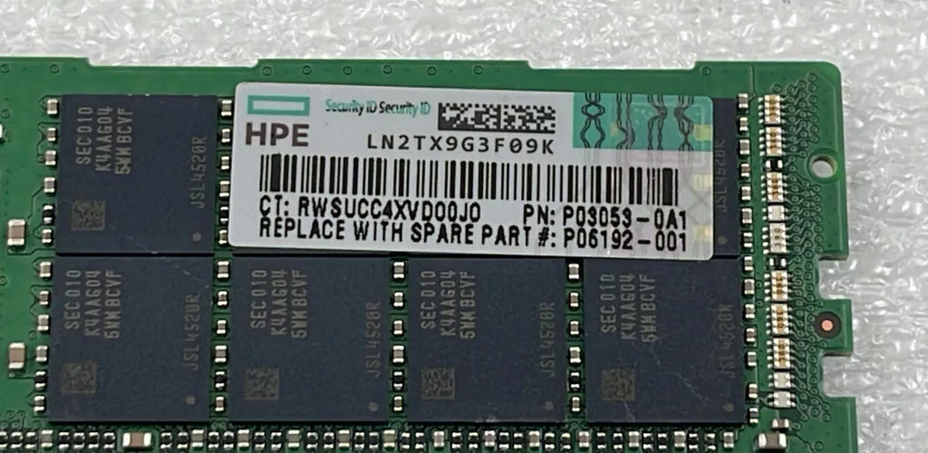 Samsung 64GB 2Rx4 PC4-2933Y M393A8G40MB2-CVFBY Server Memory RAM *Korea* *HPE*
