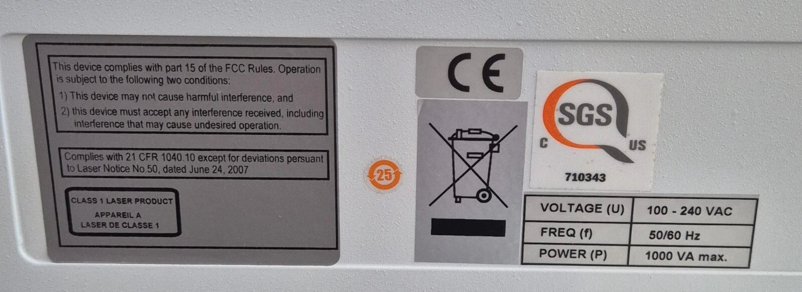 Perkin Elmer Vanadis View Molecule Counting Unit FOR IN VITRO DIAGNOSTIC USE