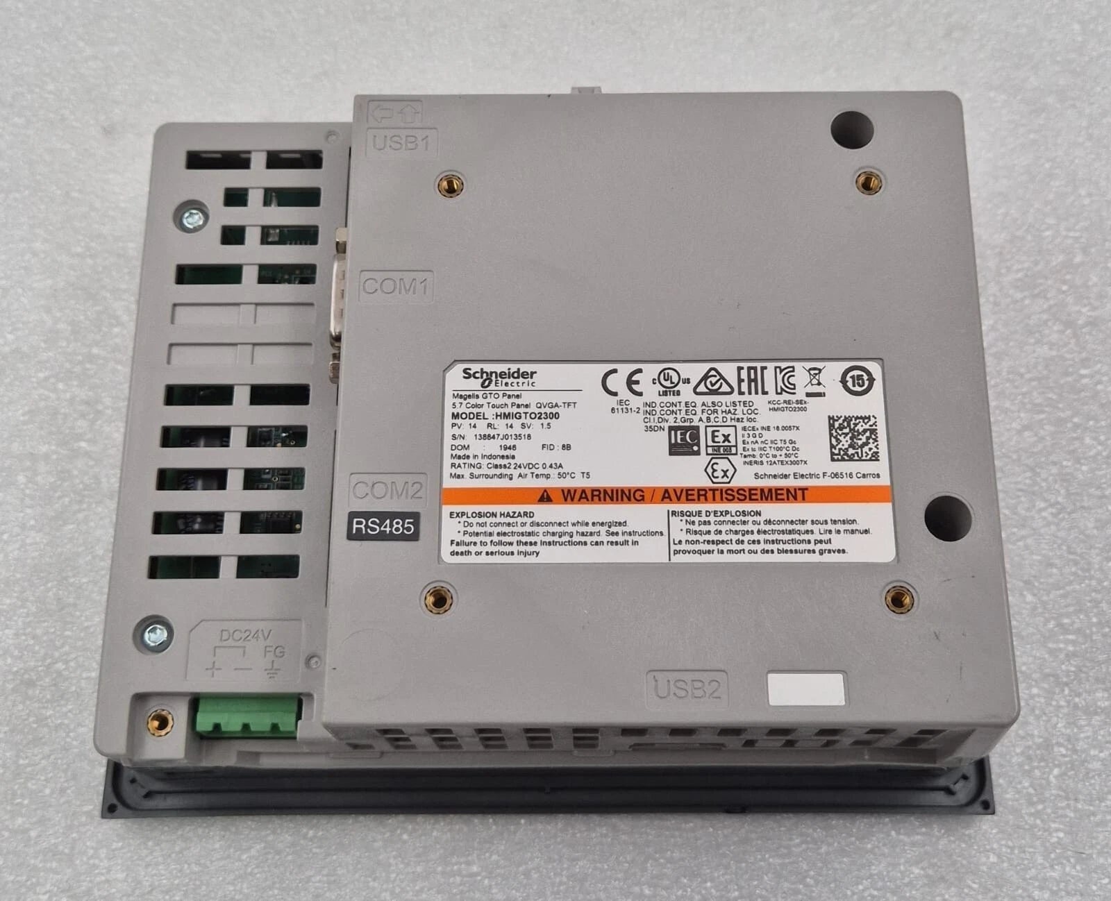 Schneider Electric Magelis GTO Panel HMIGTO2300 Color Touch Screen 5.7" QVGA-TFT