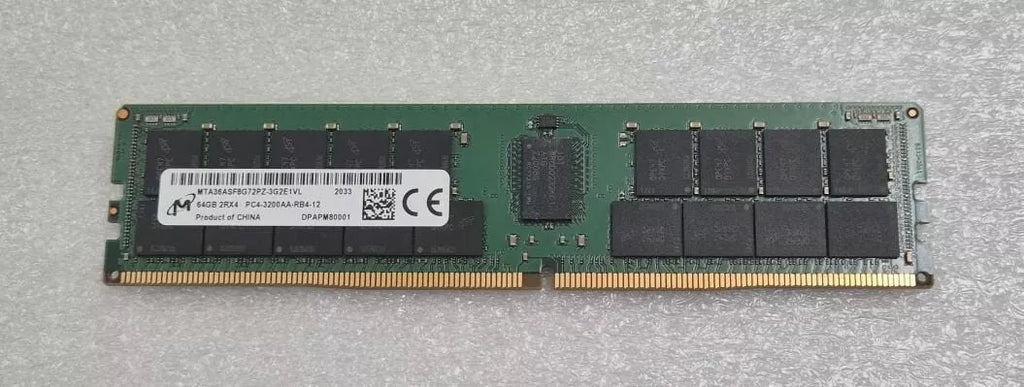 Micron MTA36ASF8G72PZ-3G2E1VL 64GB 2RX4 RDIMM PC4-3200AA Server Memory RAM