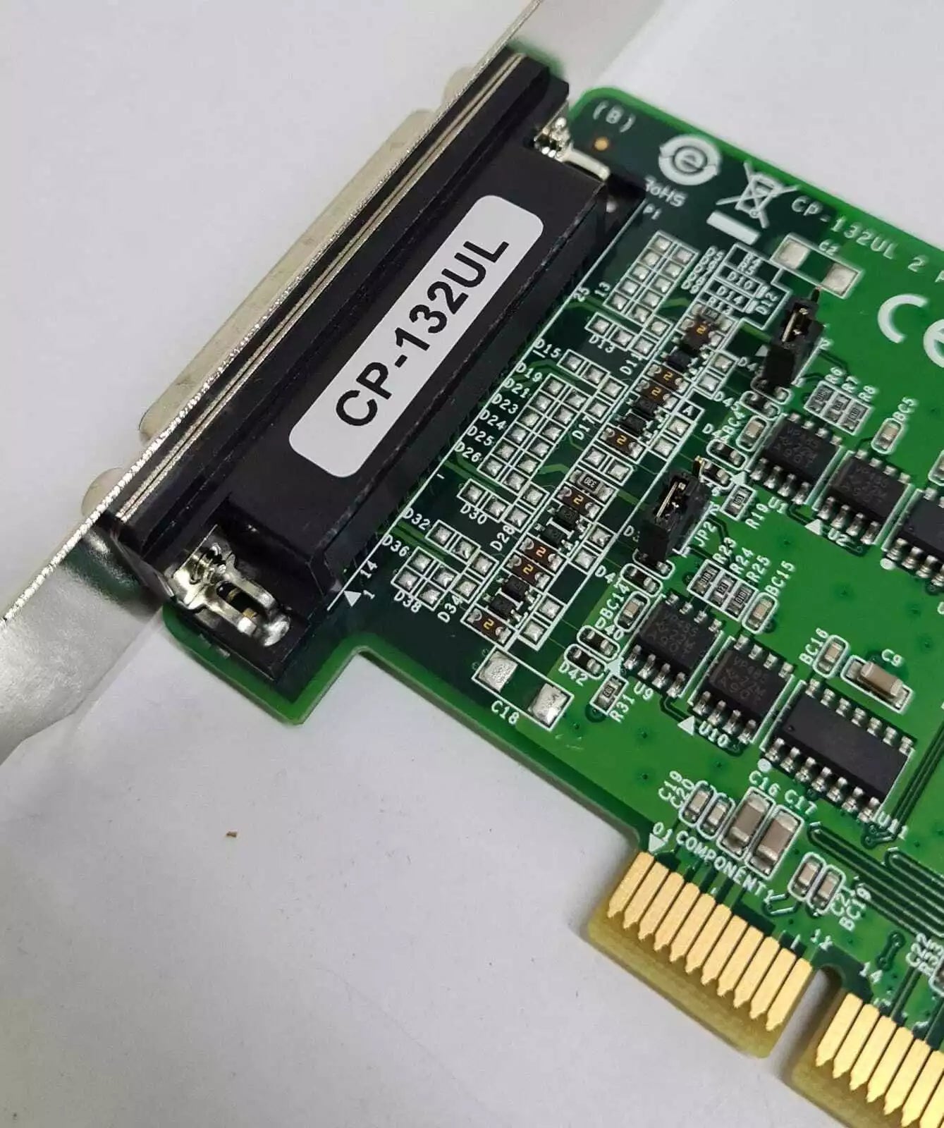 NEW - MOXA CP-132UL / DB9M2 Port Universal Low Profile PCI Board