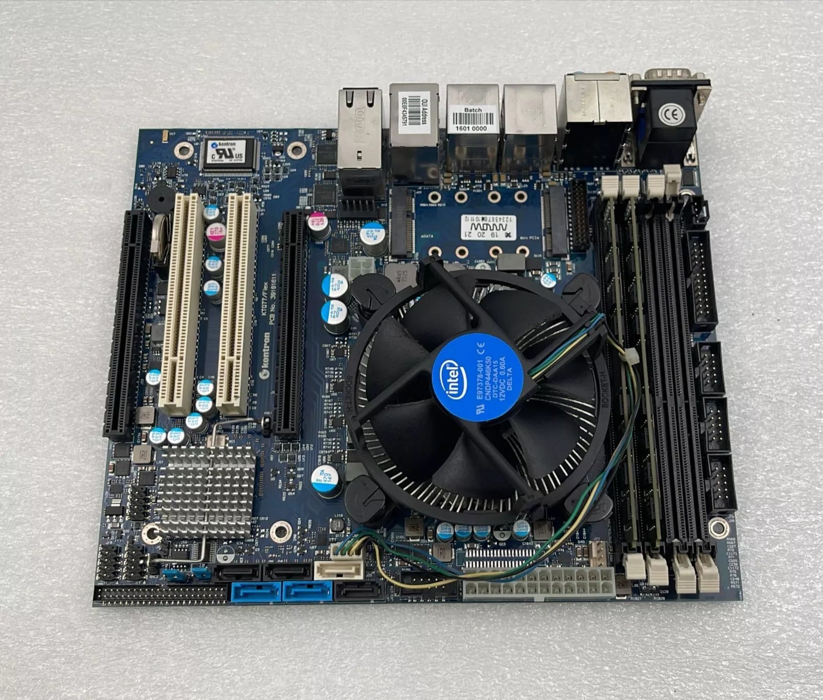 Kontron KTQ77/FLEX Industrial Motherboard PCB 30101611 W/ Intel i7-3770 3.4 GHz