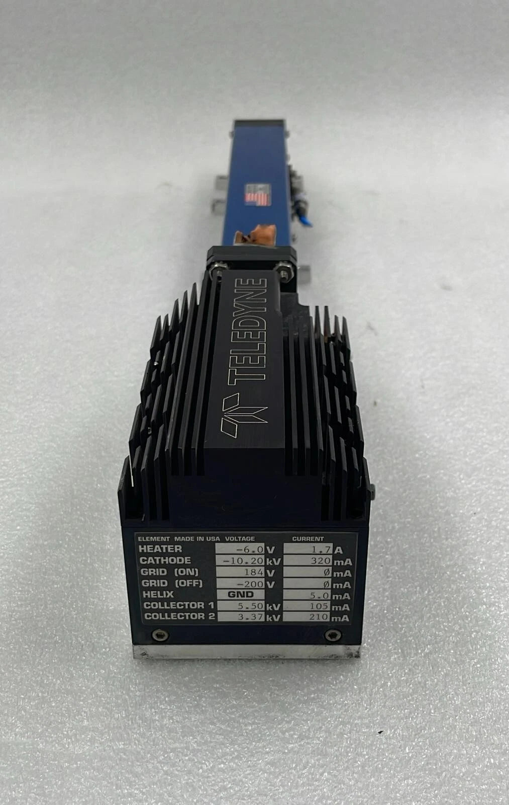 TELEDYNE MEC-5455E MFR 11312 Traveling Wave Tube Microwave Ampilifer **AS IS