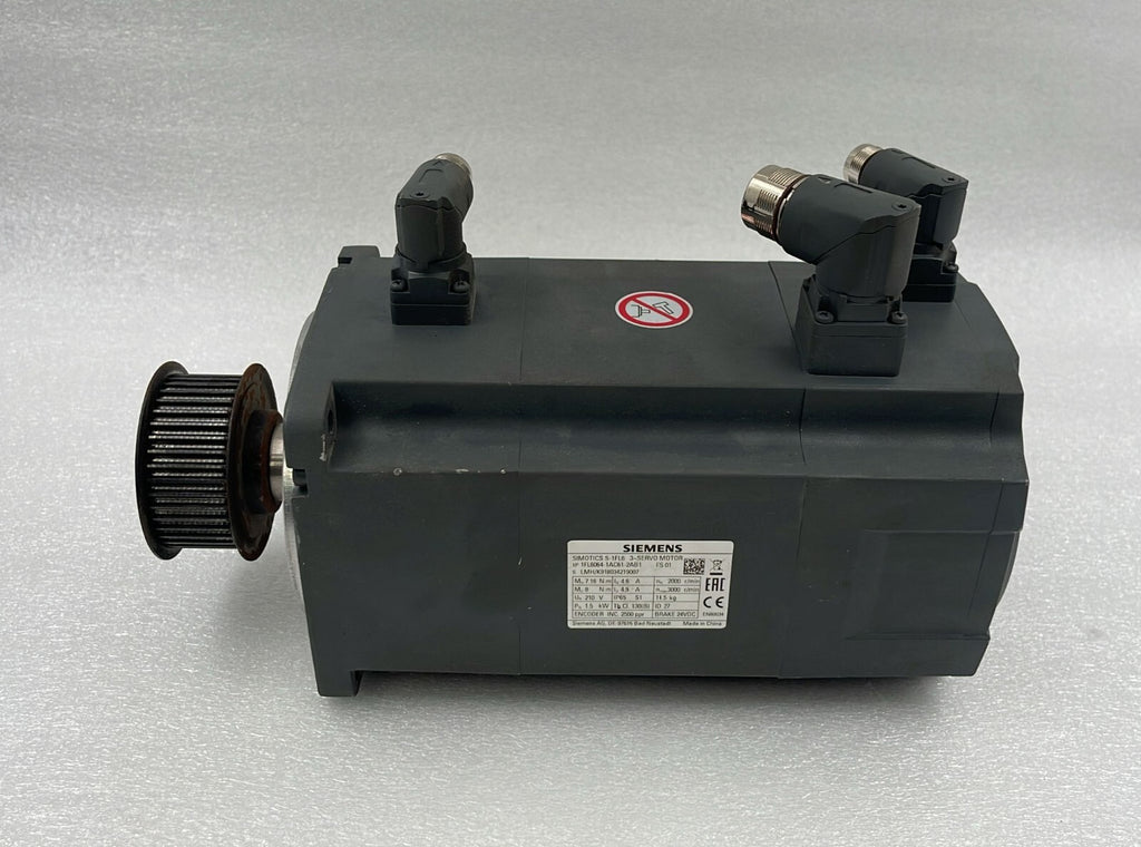 Siemens S-1FL6 3-Servo Motor 1FL6064-1AC61-2AB1 2500-RPM 24-VDC
