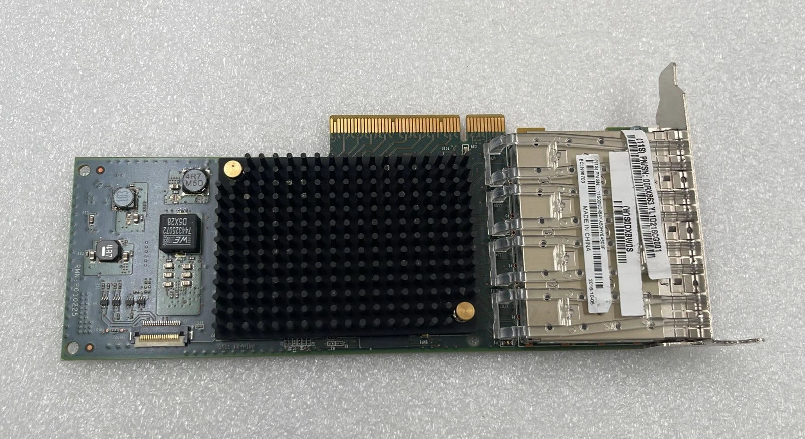 [LOT 4 PCS] IBM 00RX863 4-Port 10Gb PCIe3 Network Adapter Card 00ND464