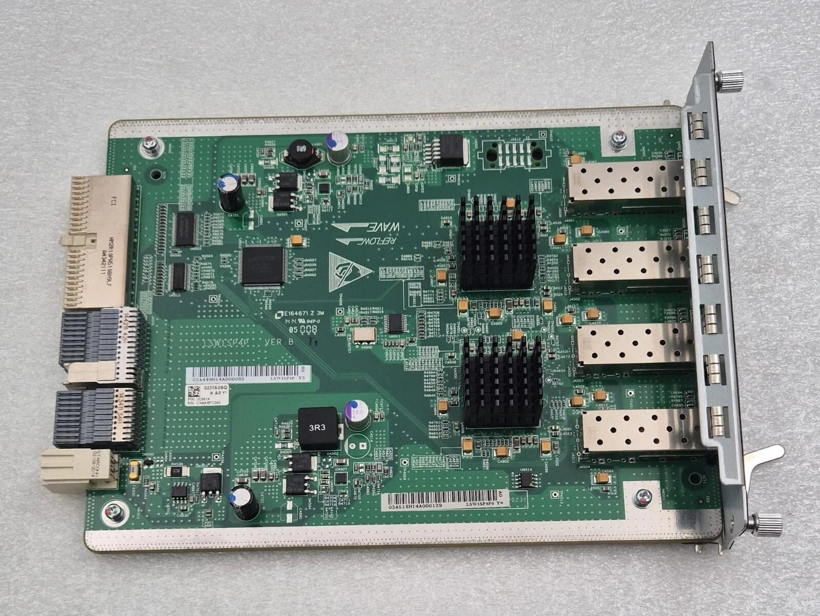 HP LSW1SP4P LSW1SP4P0 JC091A 4-port 10GbE SFP+ Switch Expansion Board