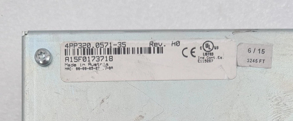 FOR PARTS - B&R Automation Power Panel 300 4PP320.0571-35 Rev. H0