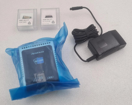 Renesas IECUBE RL78 QB-RL78I1A in-circuit emulator with power adapter for RL78 MCUs