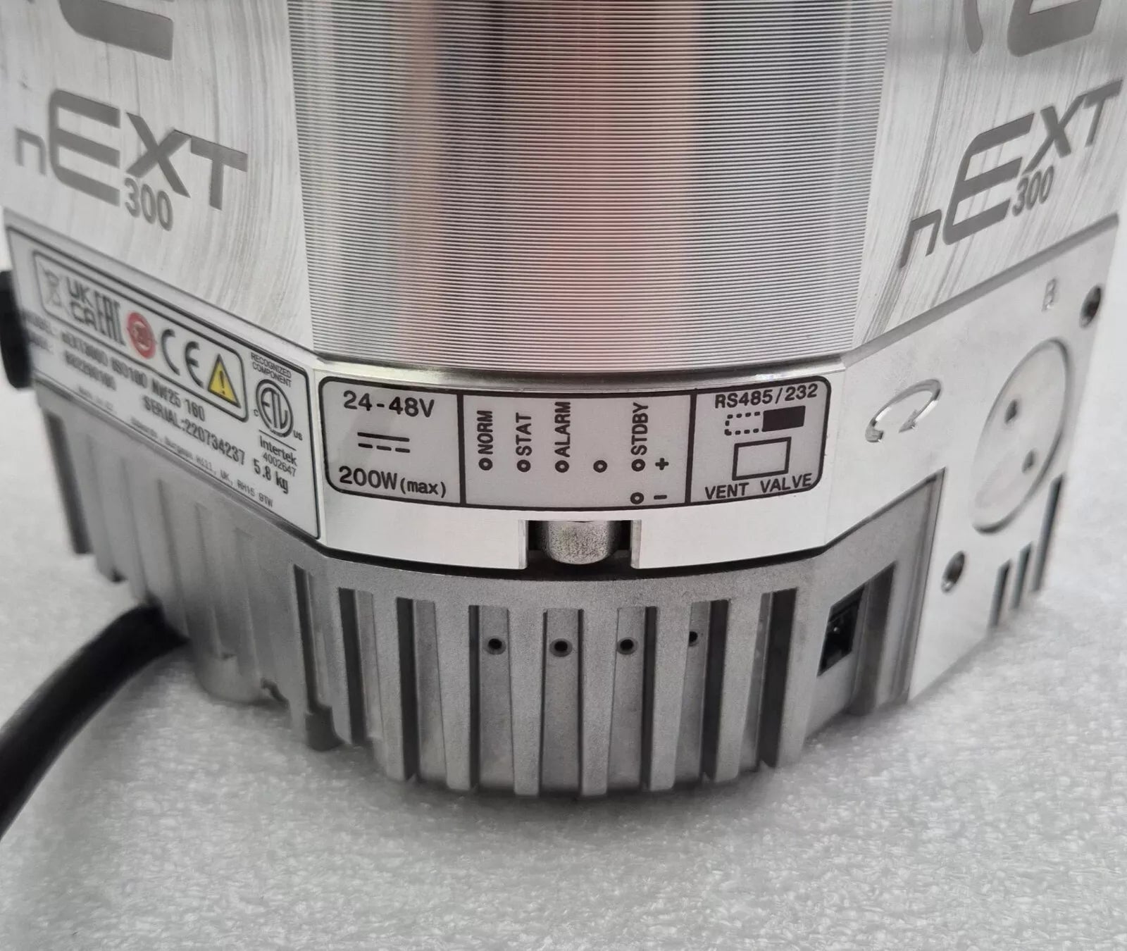 EDWARDS nEXT300 nEXT300D ISO100 160 Turbo Pump TURBOMOLECULAR 24-48V 200W