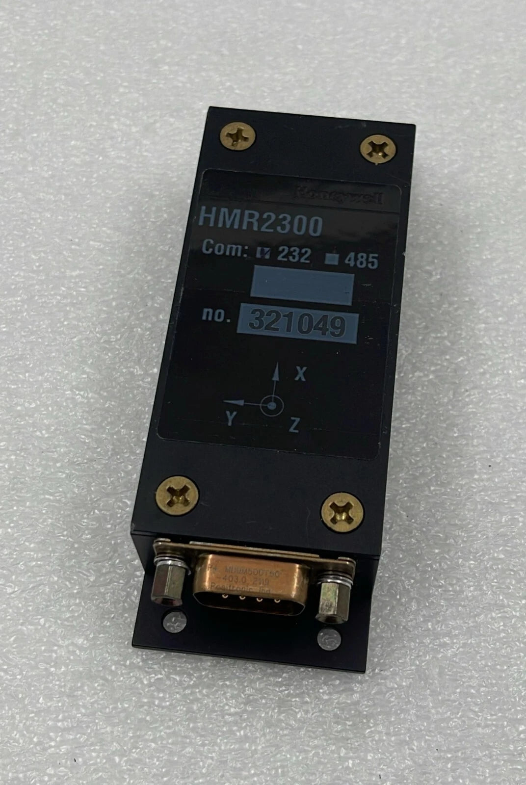 Honeywell HMR2300 smart digital magnetometer front view with RS232 connector