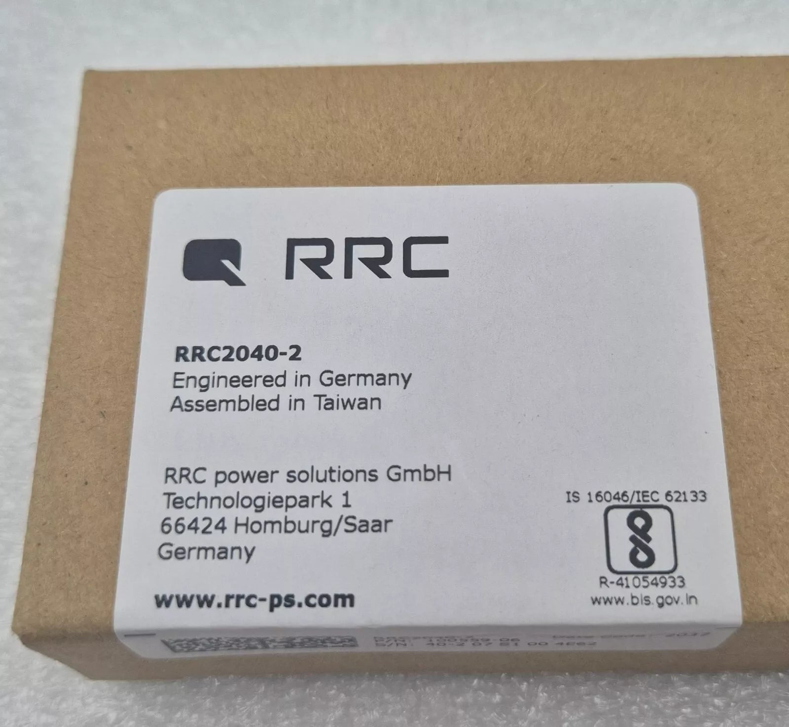 RRC RRC2040-2 100559 Rechargeable Smart Battery Pack Li-ion 10.8V 6900mAh 74.5Wh