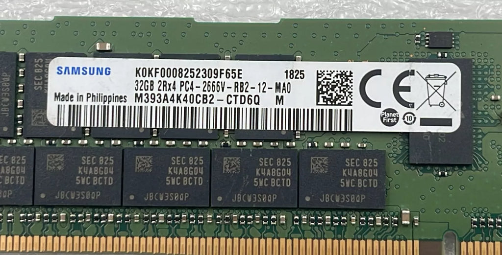 [LOT 8] Samsung 32GB 2Rx4 PC4-2666V M393A4K40CB2-CTD6Q DDR4 Memory Server RAM