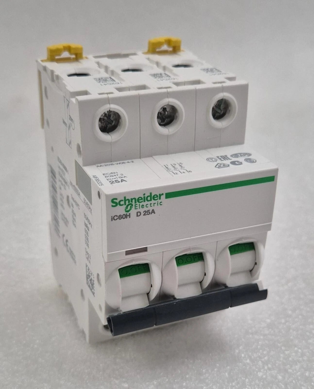 Schneider IC60H D25A D 25A  D25 400V 3-Pole Circuit Breaker Merlin Gerin