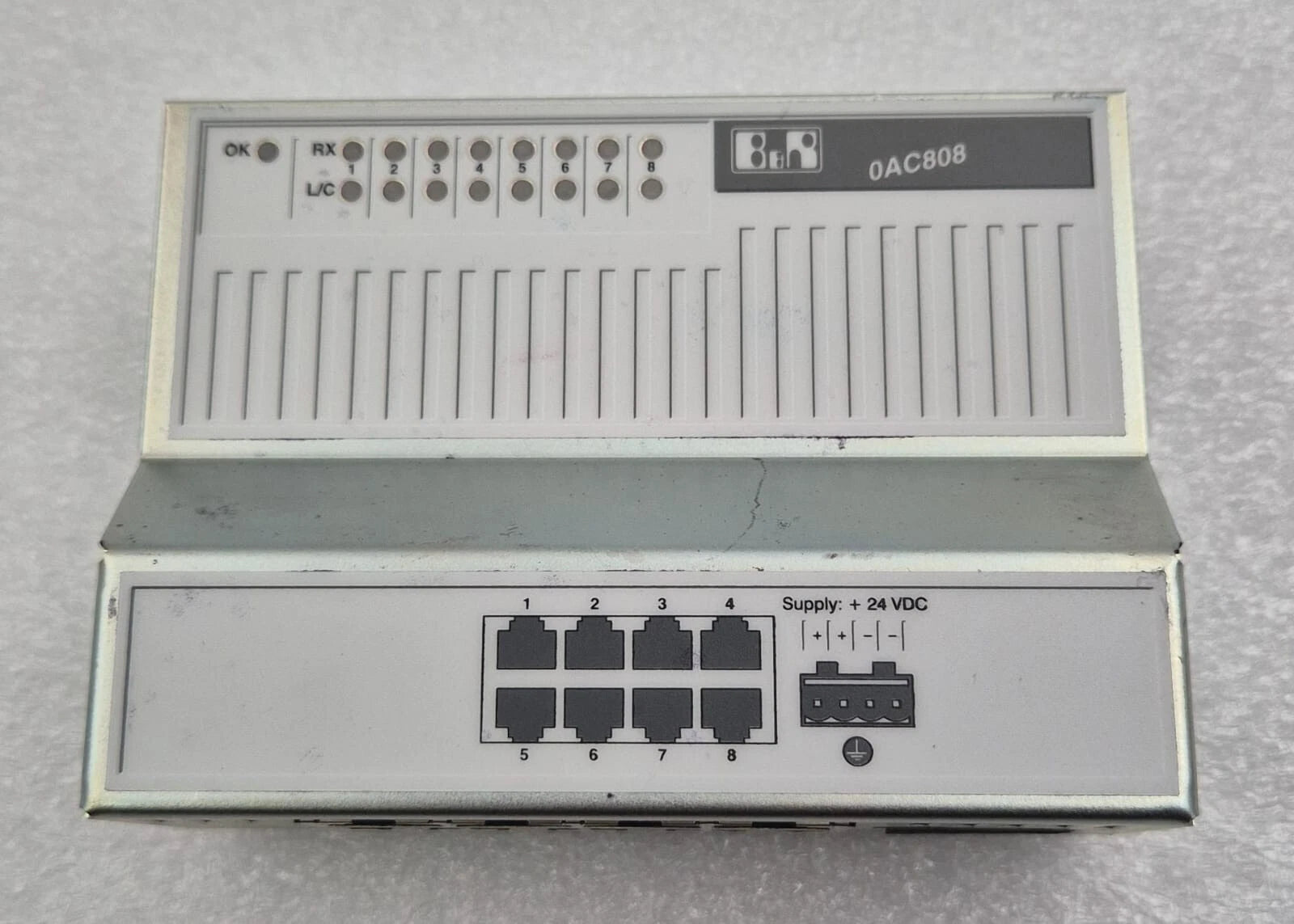 B&R Automation 0AC808 0AC808.9-1 Rev. D0 8-Port Industrial Ethernet Switch Hub