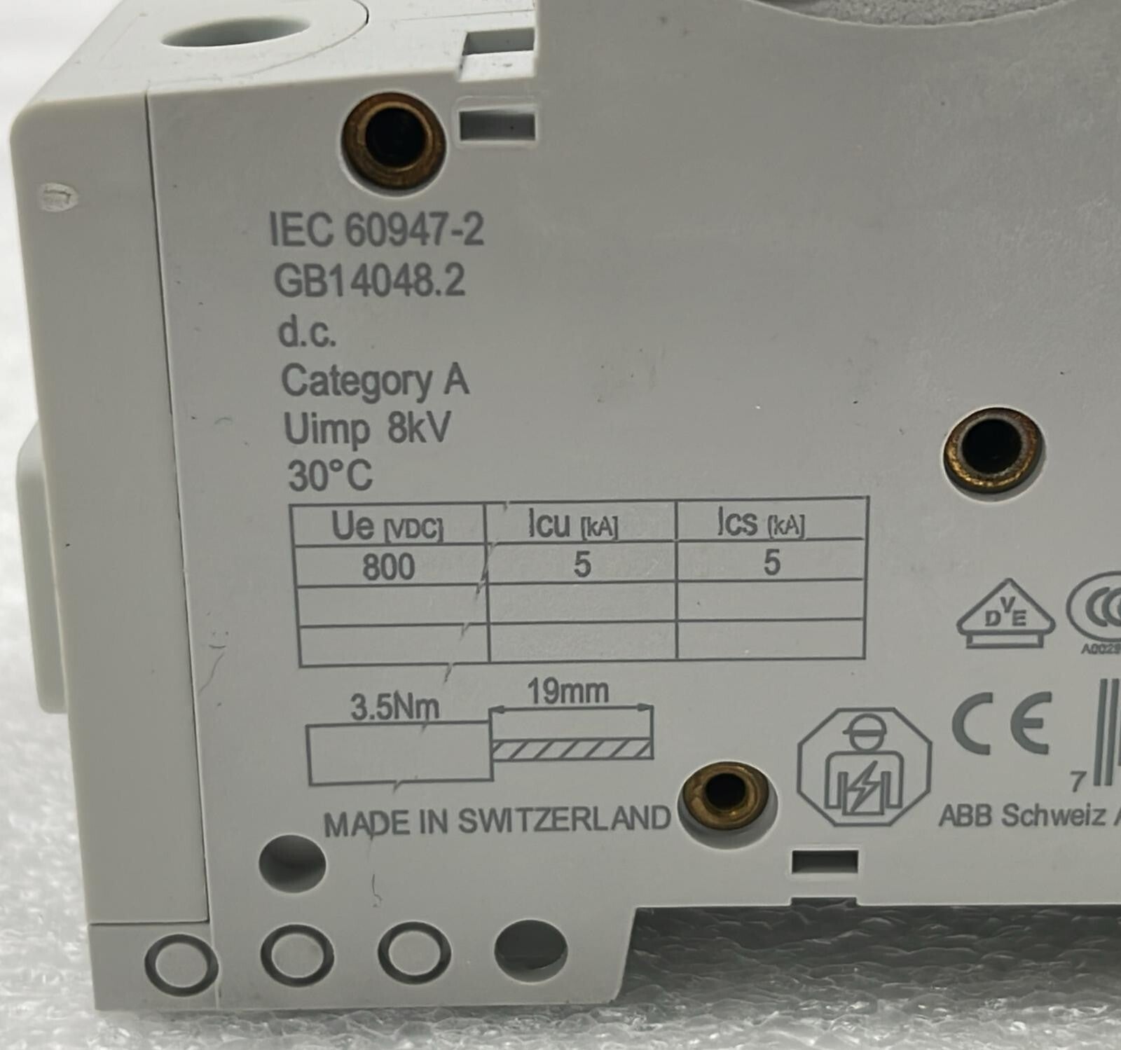 ABB S802PV-S80 High Performance MCB 2CCP842001R1809 800V