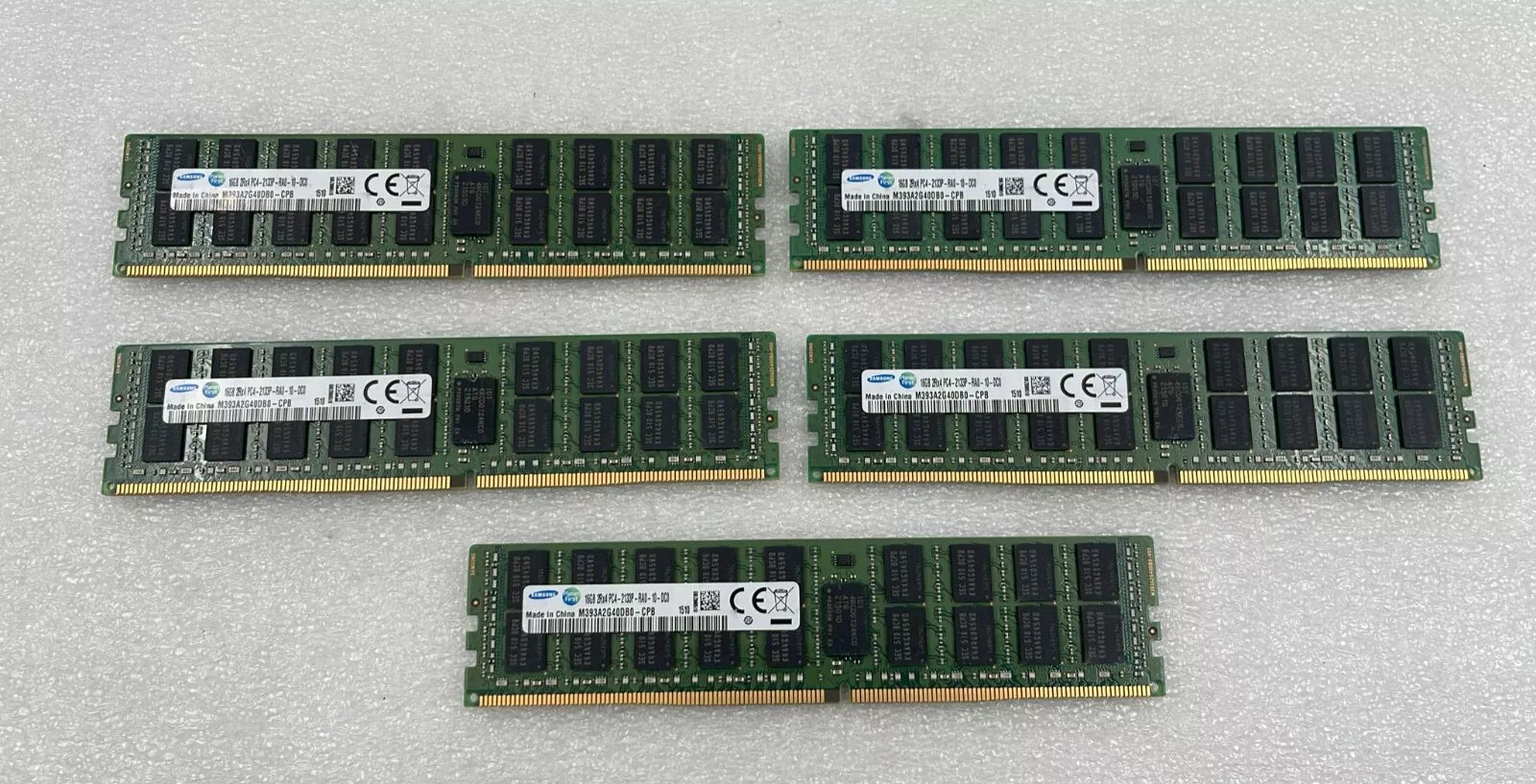 [LOT 5] SAMSUNG 16GB 2Rx4 PC4-2133P DDR4 M393A2G40DB0-CPB Server Memory RAM