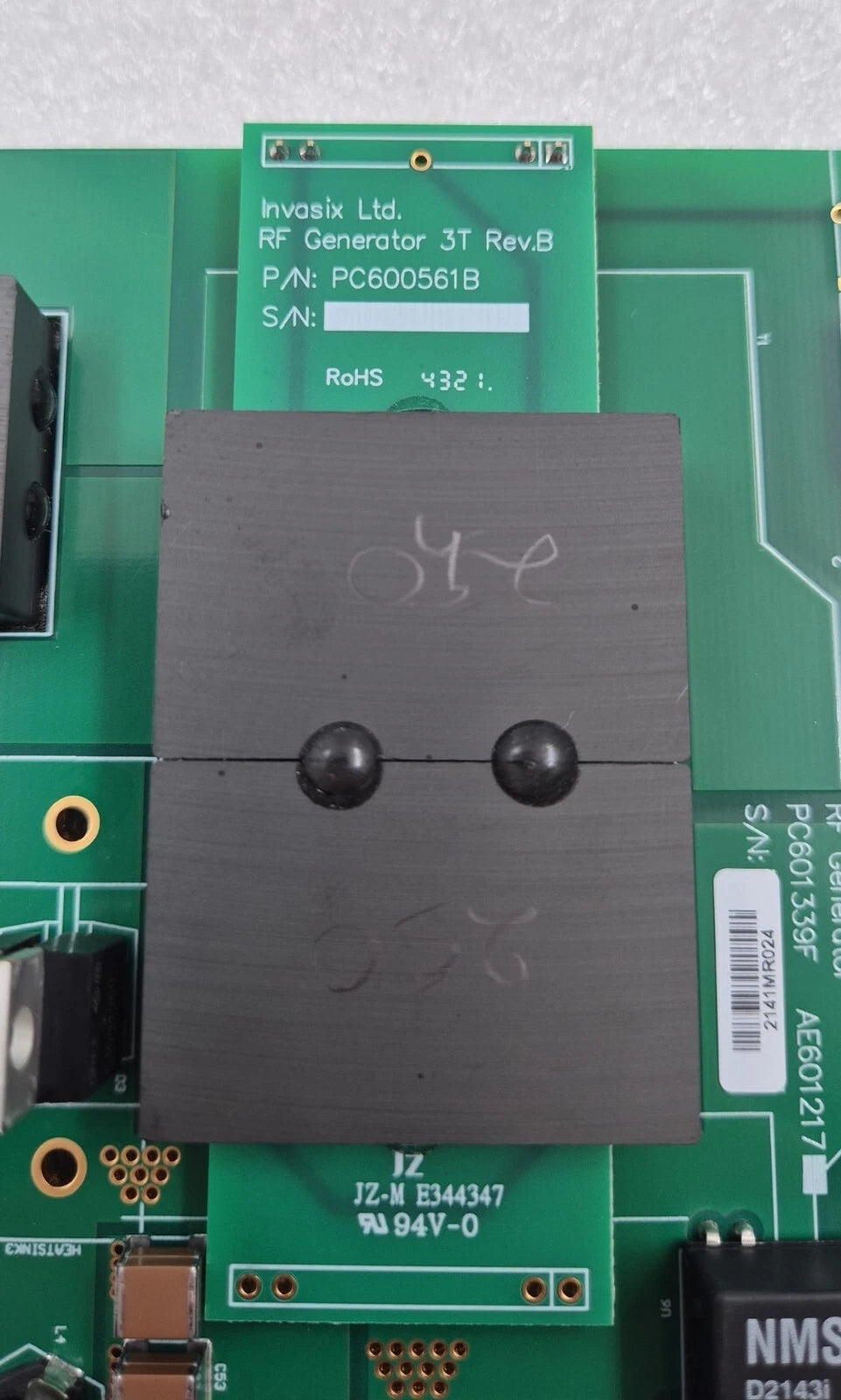 InMode RF Generator PC601339F AE601217 Board W/ Invasix PC600561B PCB Module