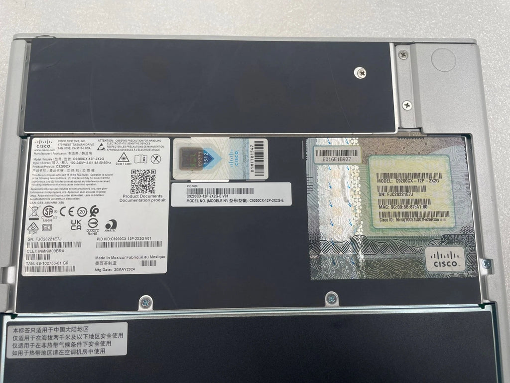 CISCO C9200CX-12P-2X2G Managed Gigabit Ethernet Network Switch