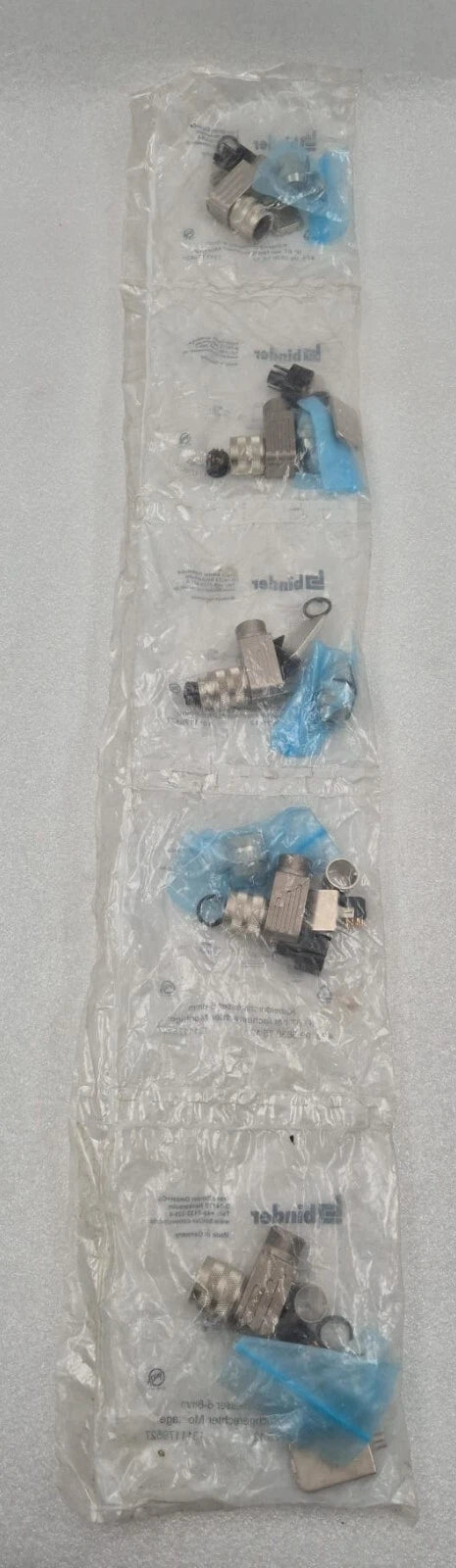 [LOT OF 5] Binder 423 99 5630 75 12 Circular Connector 90 Degree for Cable 6-8mm