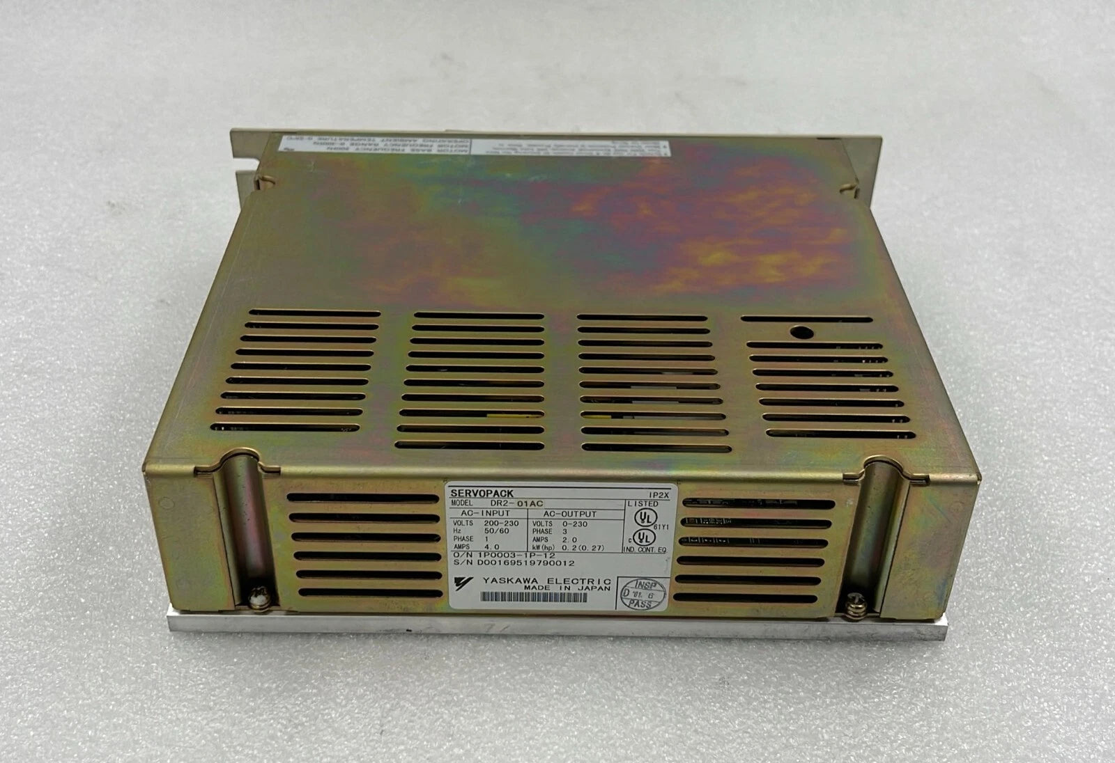 YASKAWA SERVOPACK DR2-01AC Servo Driver 200-230V 50/60Hz kW0.2