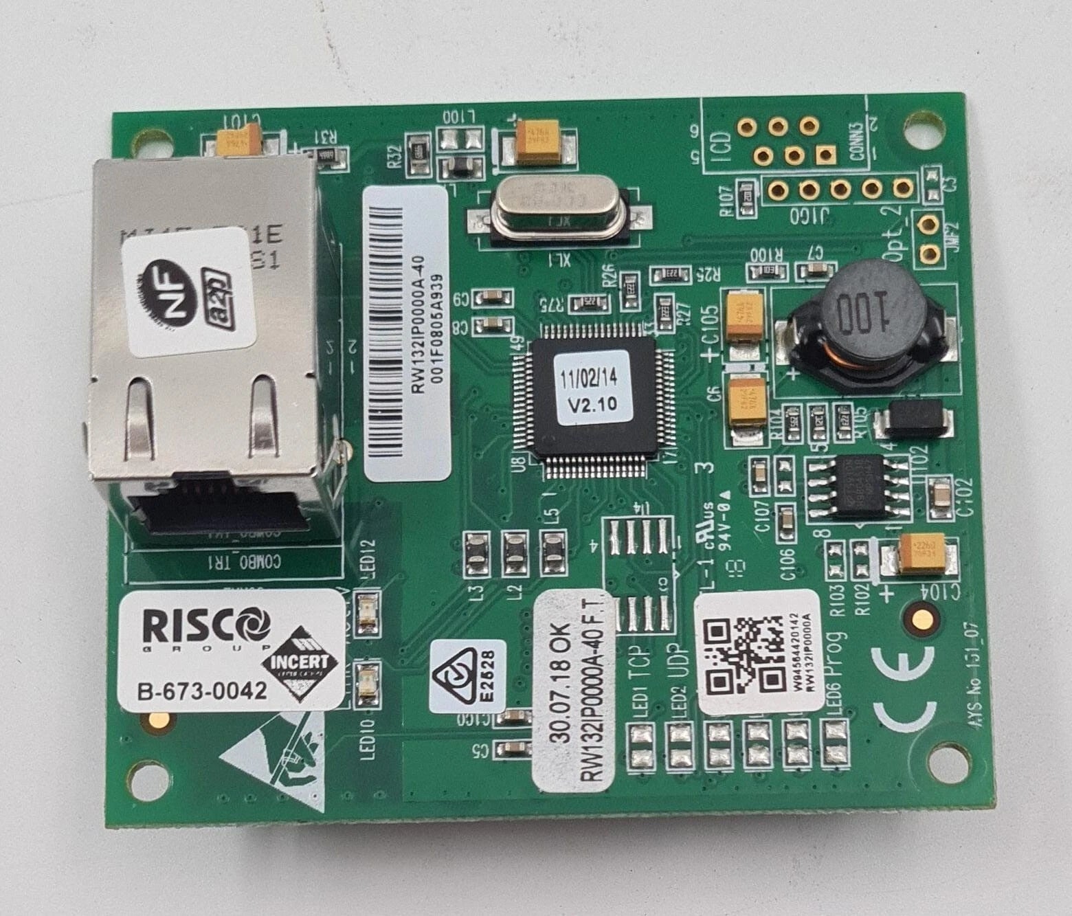 RISCO B-673-0042 RW132IP plug-in IP communication module