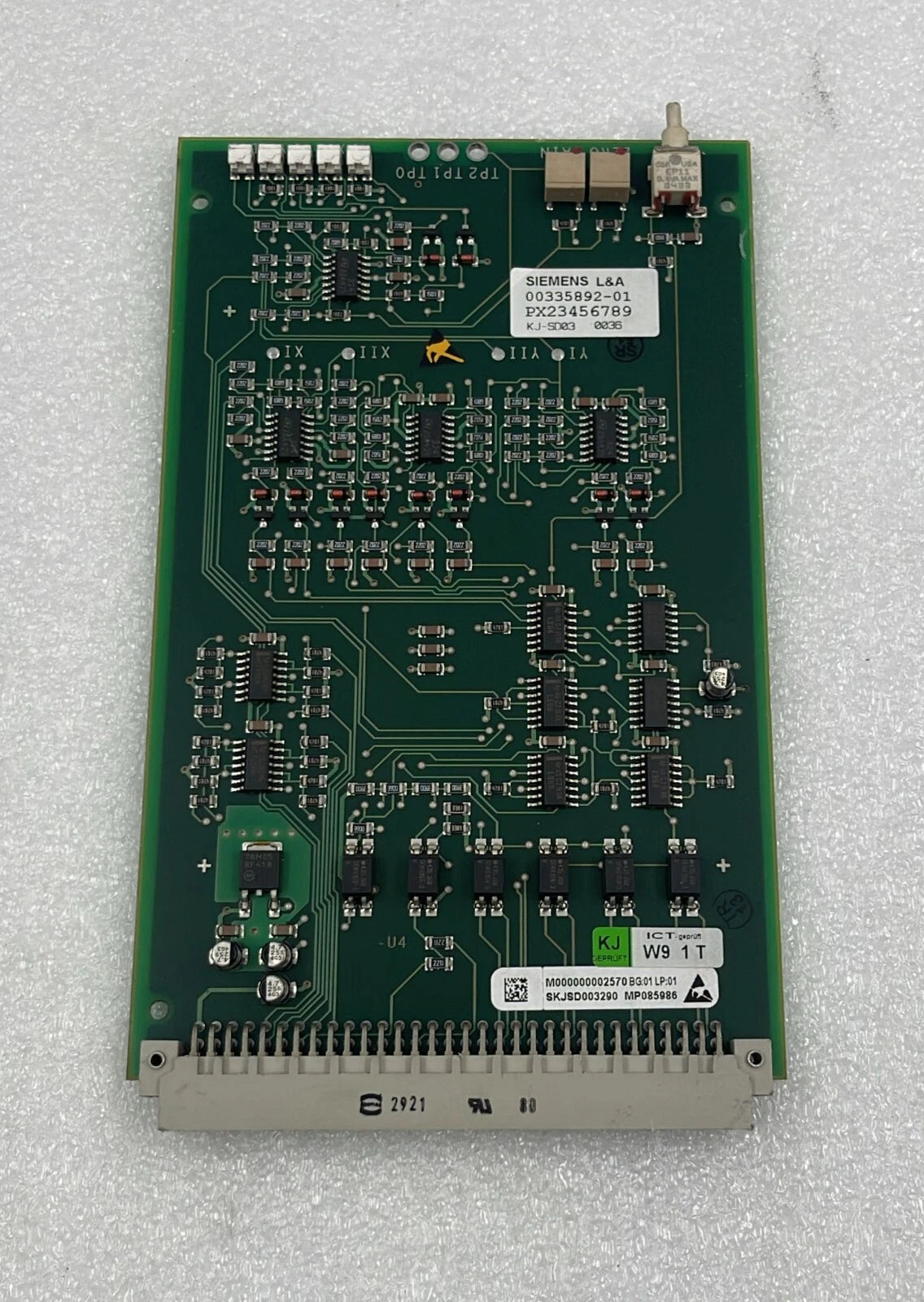 Siemens L&A 00335892-01 Anti Crash PC Board PX23456789