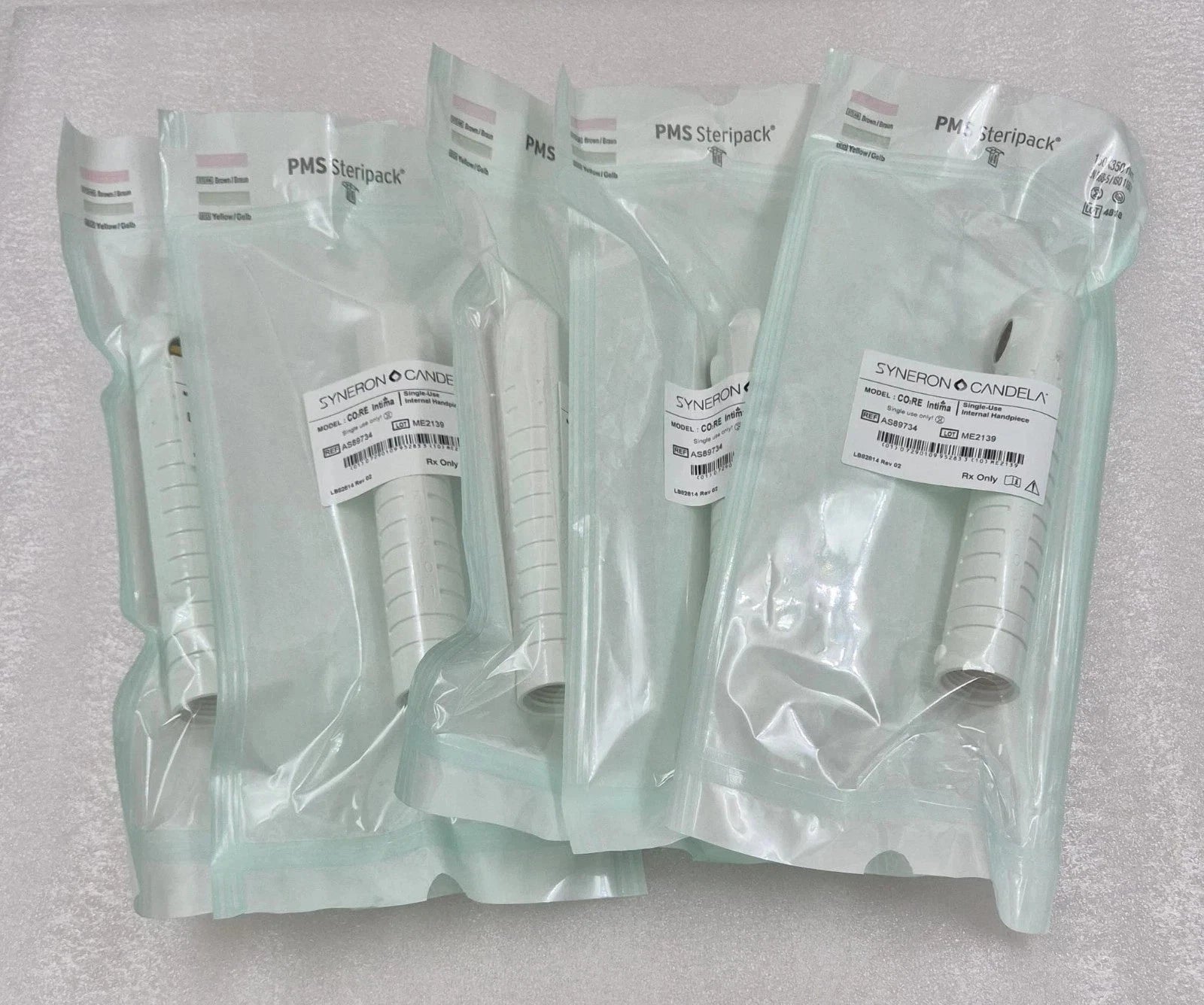 5 PACK- SYNERON CANDELA CO2RE Intima Internal Handpiece KT76616 Sterile Disposable AS89734