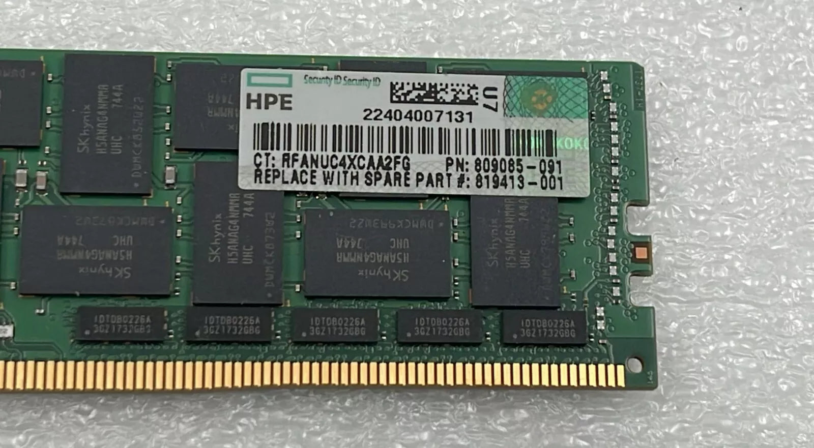 SK Hynix 64GB 4DRx4 PC4-2400T HMAA8GL7MMR4N-UH Server Memory RAM