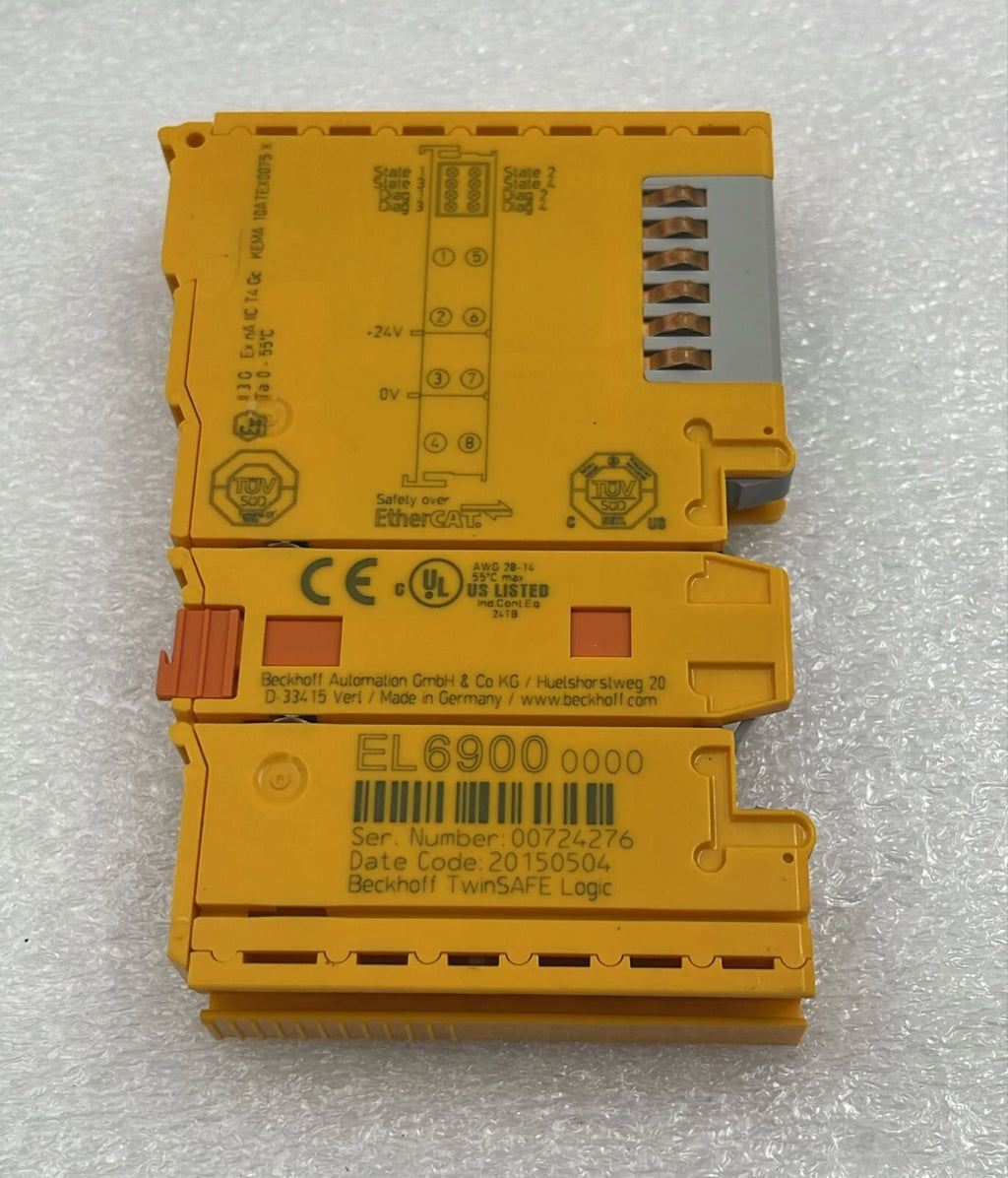 [LOT 2 PCS] BECKHOFF EL6900 TwinSAFE Logic Module EtherCAT