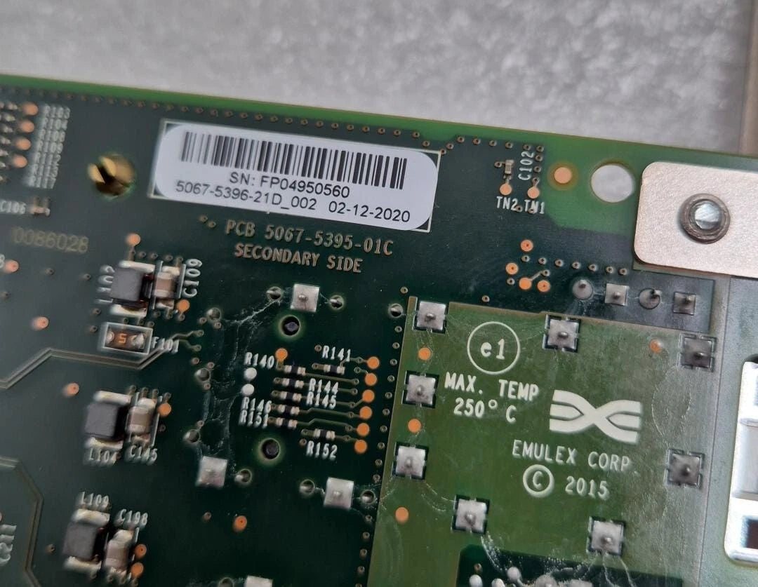 Dell 0RXNT1 Emulex Dual-Port 16GB Fiber Channel PCIe Card PCB