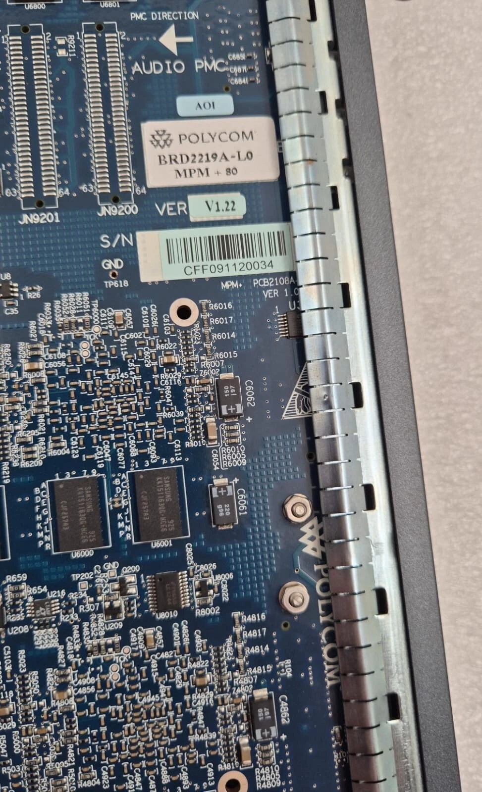 POLYCOM MPM+80 Real Presence Collaboration BRD2219A-L0 BRD2213B-L0 Server Module