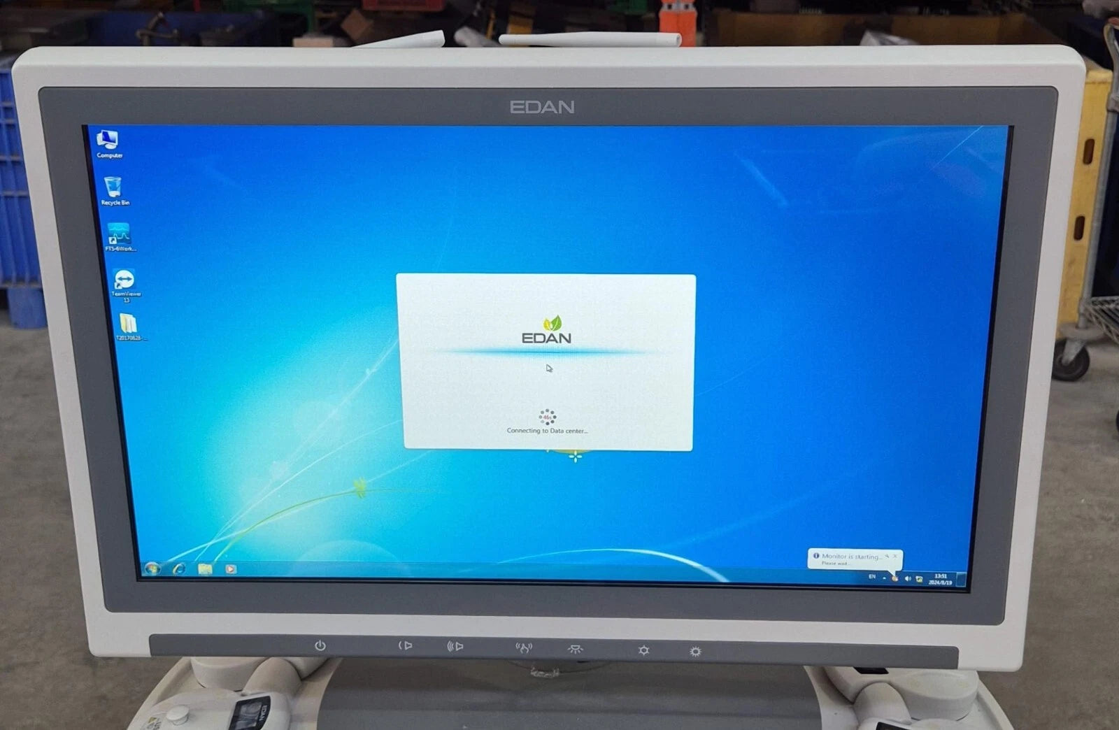 ADVANTECH POC-W212C 21.5-inch touchscreen panel PC for EDAN FTS-6 central monitoring system